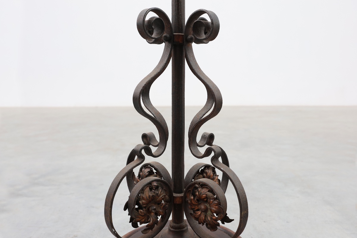 Art Nouveau Planter In Metal And Copper, France Circa 1905-photo-6