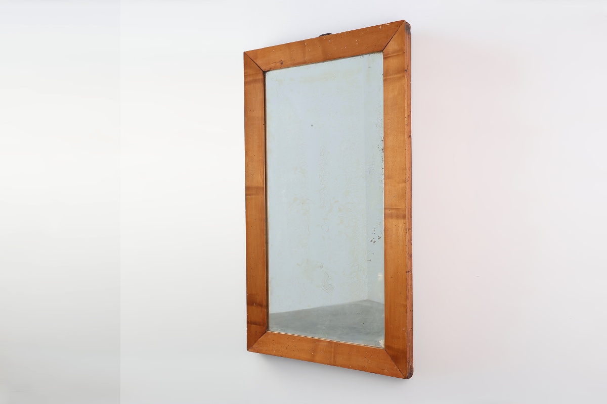 Miroir ancien en noyer, Royaume-Uni, vers 1850-photo-5