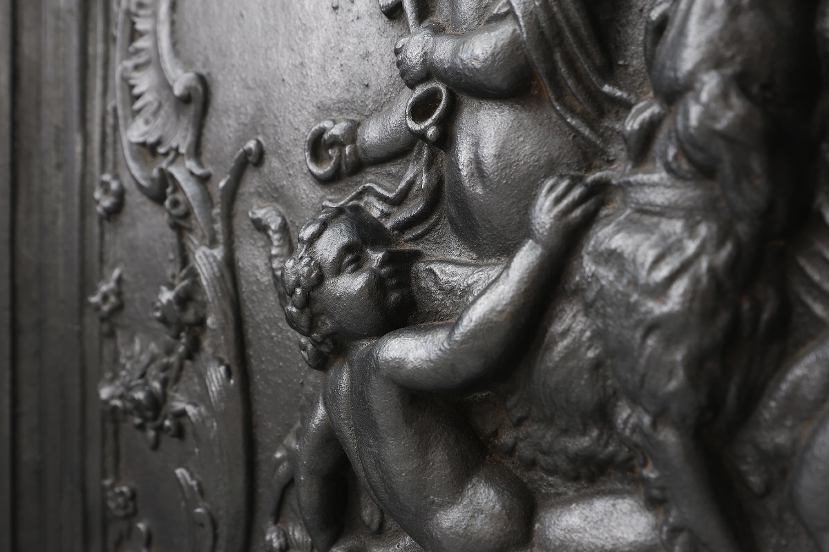 Antique Rococo-style Cast-iron Mantelpiece, France, Circa 1780-photo-7