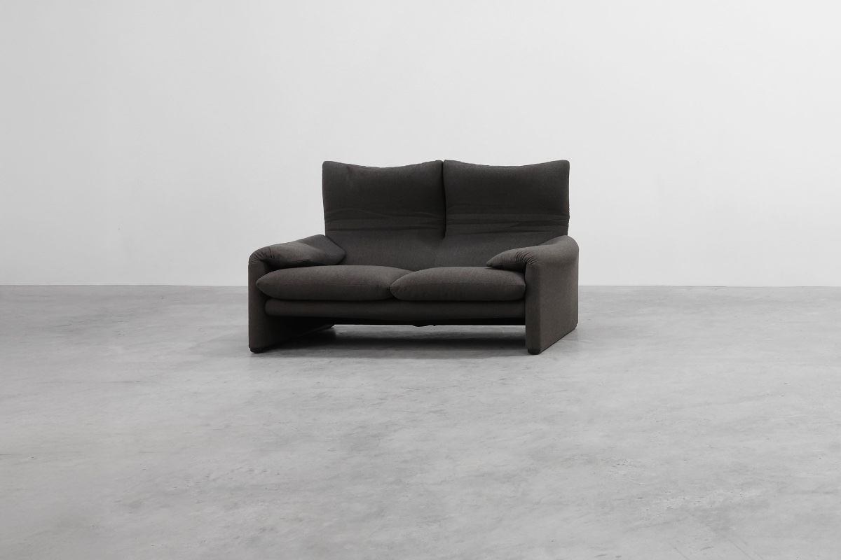 Two-seater Sofa By Vico Magistretti For Cassina, Italy, 1990s-photo-3