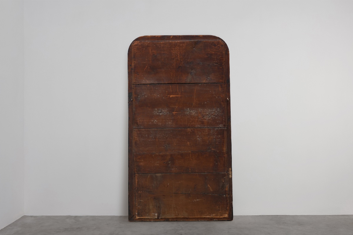 Miroir Louis-Philippe en bois laqué noir et doré, France, vers 1850-photo-5