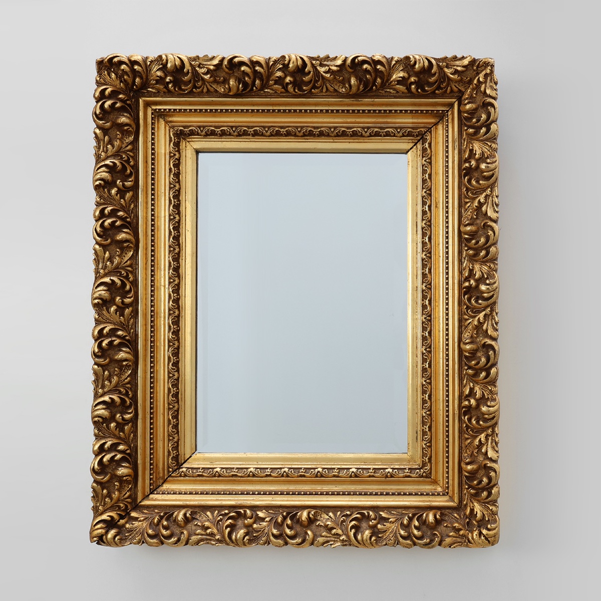 Baroque Mirror In Gilded Wood, Decorated With Acanthus Scrolls, France, Circa 1880