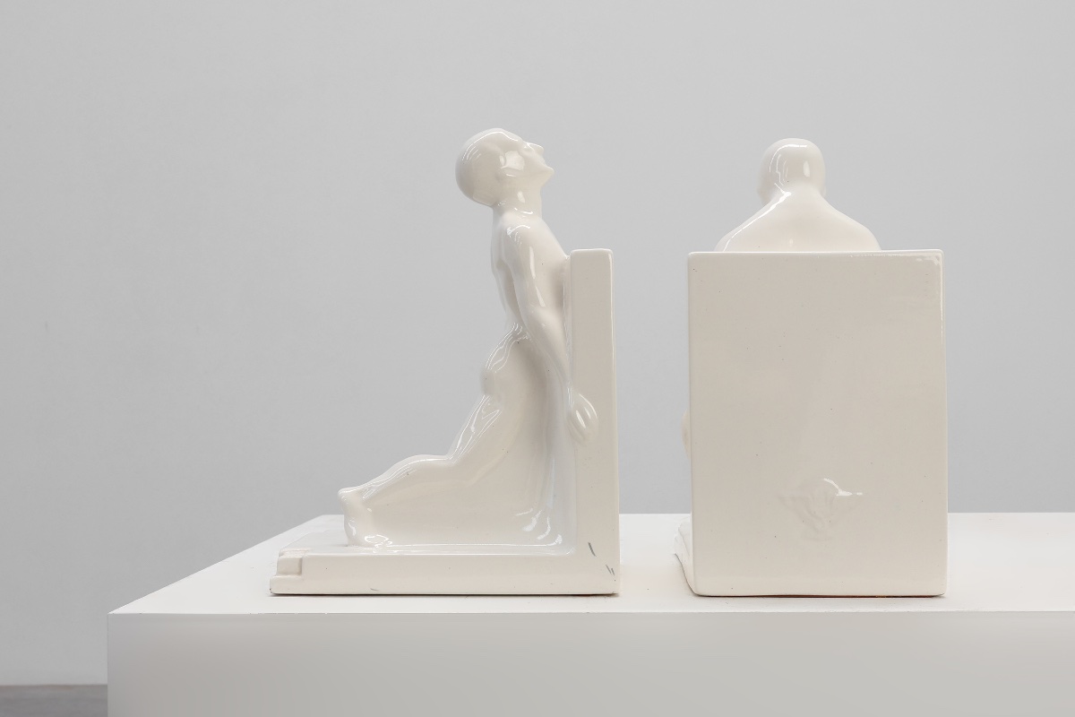 Pair Ceramic Bookends By Godofridus Boonekamp For Plateelbakkerij Schoonhoven-photo-6