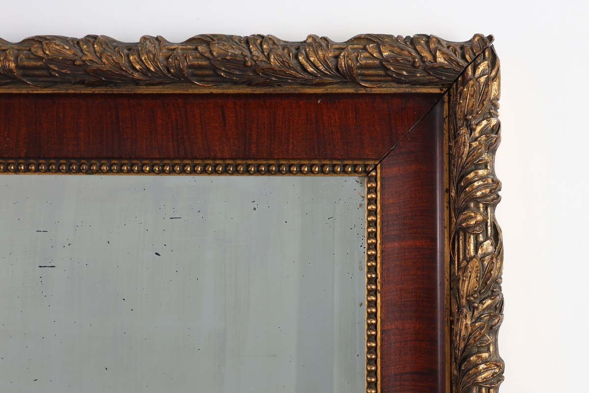 Classic French Mirror With Gilded Details, Circa 1900-photo-4