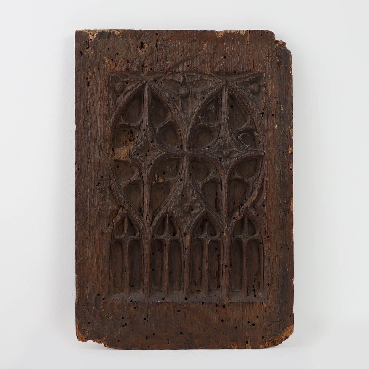Panneau en chêne sculpté, style gothique tardif, France, XVe siècle