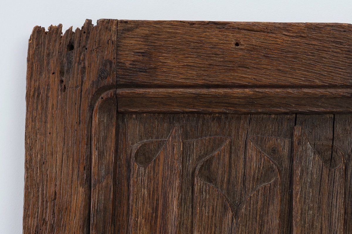 Panneau en chêne sculpté, style gothique, début du XVIe siècle, France-photo-5