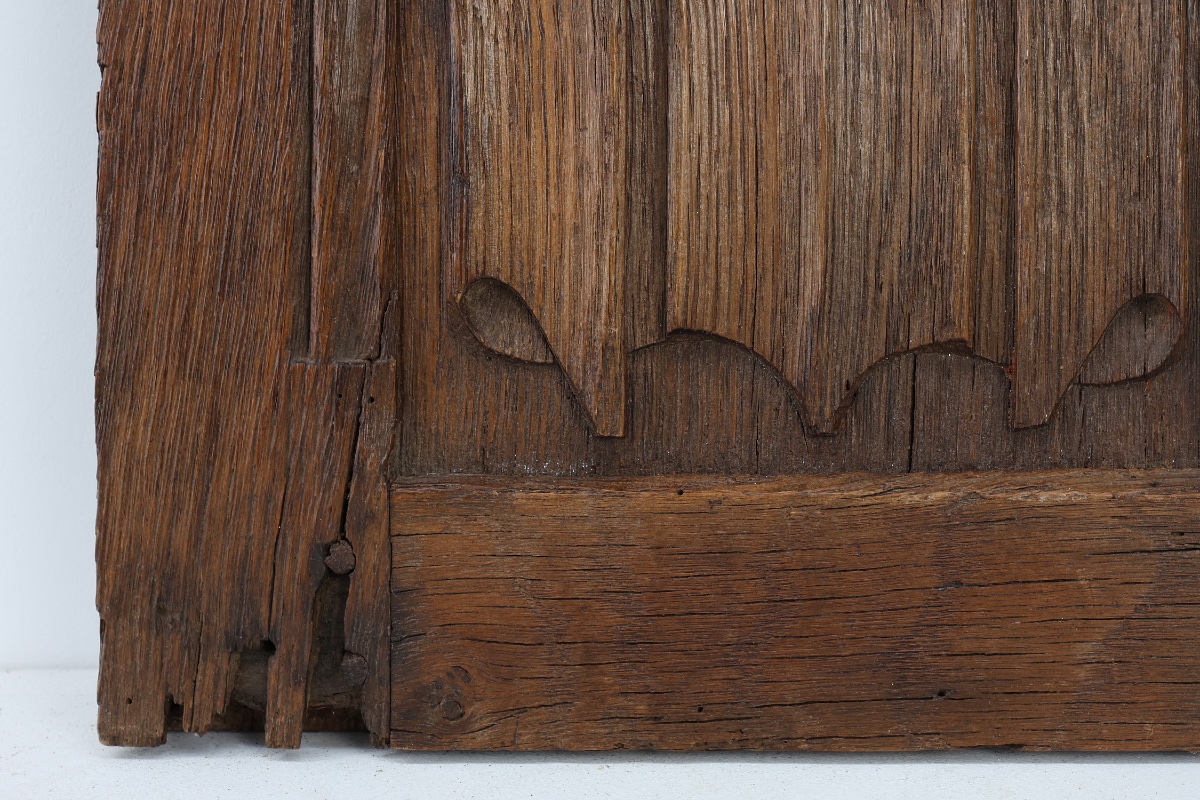 Panneau en chêne sculpté, style gothique, début du XVIe siècle, France-photo-6