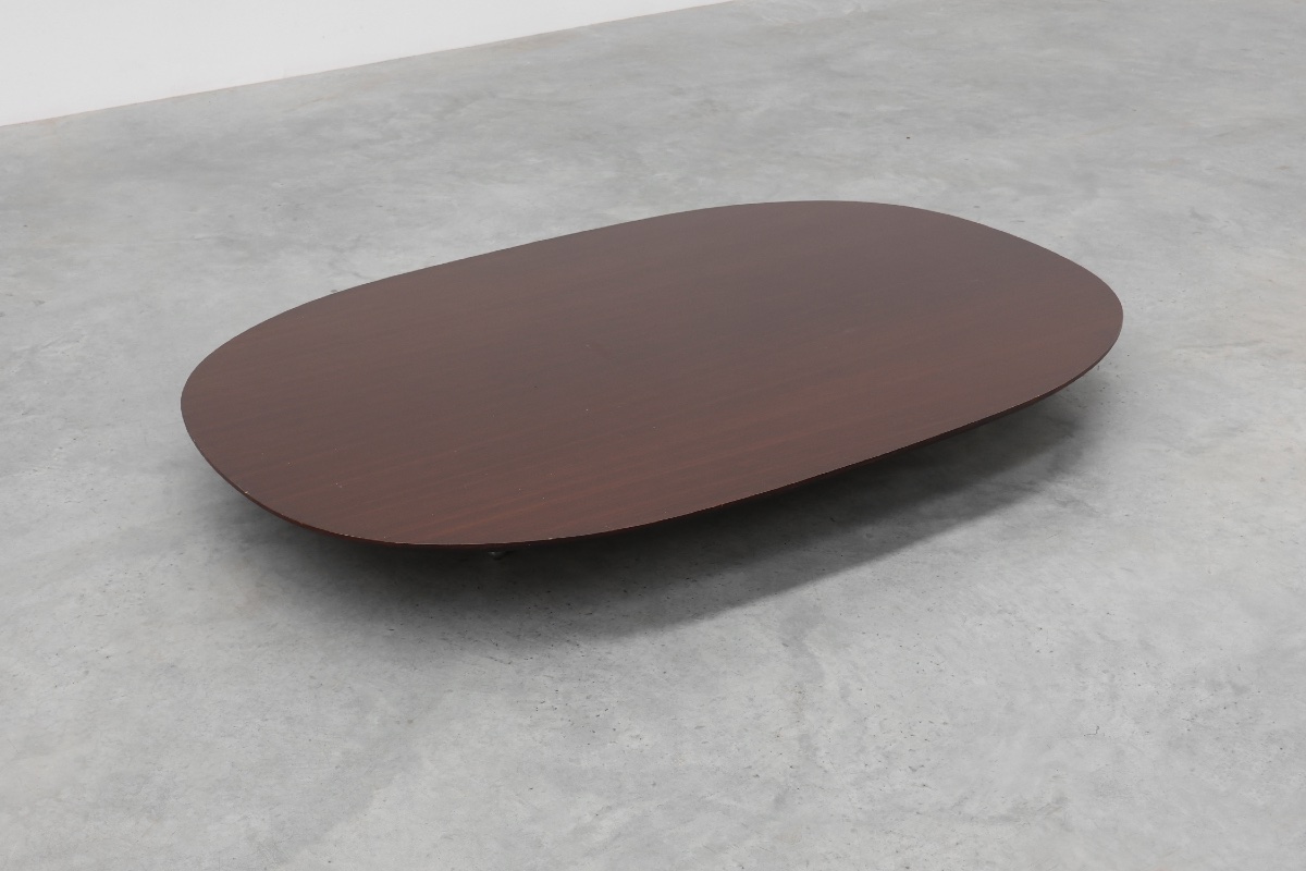Table basse minimaliste en noyer de Cappellini, Italie-photo-2