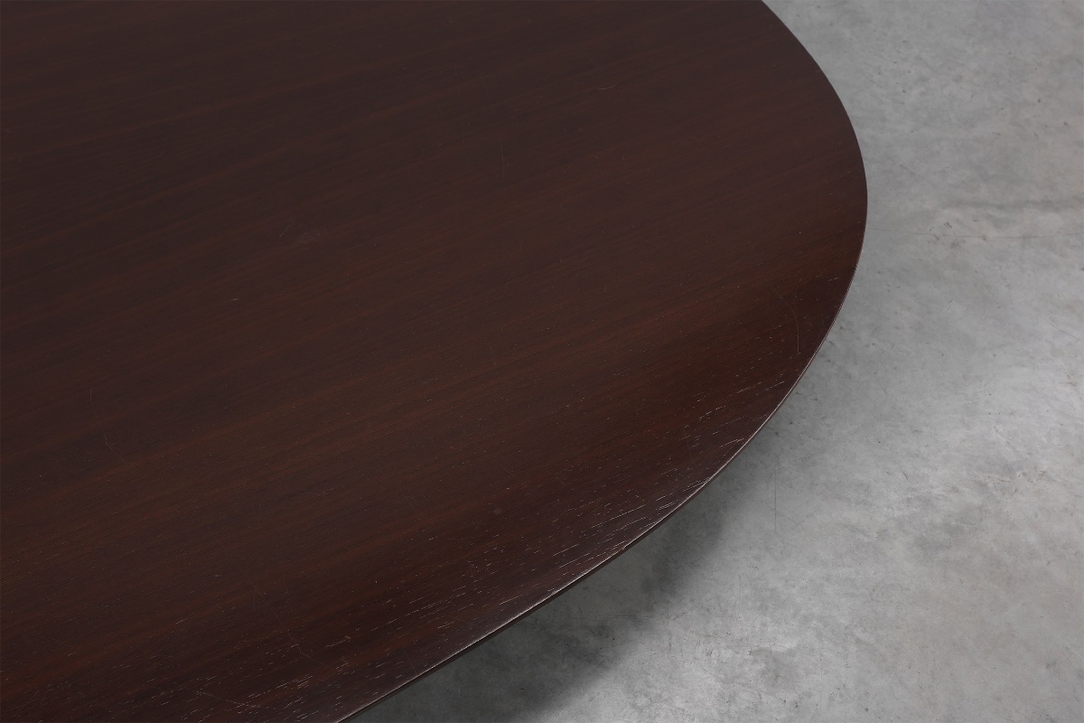 Table basse minimaliste en noyer de Cappellini, Italie-photo-4