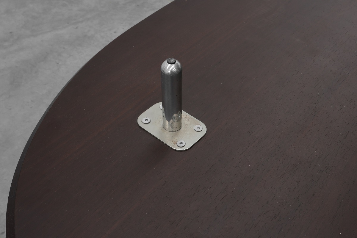Table basse minimaliste en noyer de Cappellini, Italie-photo-7