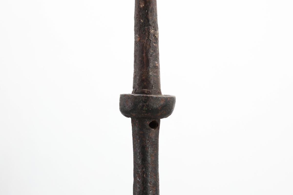 Torchère à pointe en fer forgé, XVe siècle-photo-1