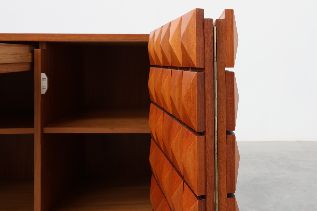 Christophe Gevers For De Coene Frères, "saphir" Teak Sideboard, Belgium, 1962-photo-4