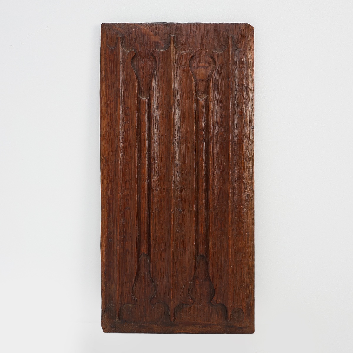 Carved Oak Gothic Linenfold Panel, Flanders, Ca. 16th Century
