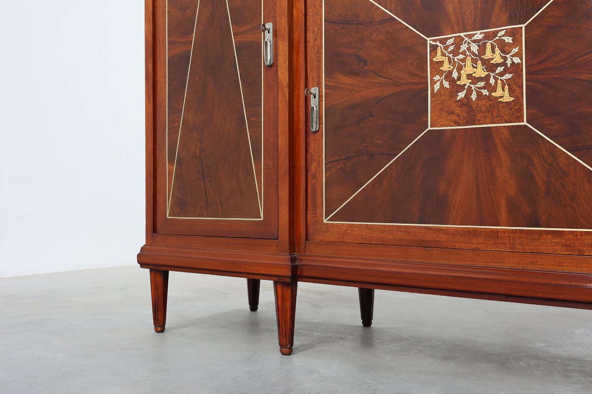 Cabinet marqueté Art Déco de De Coene, Belgique, vers 1925-photo-2