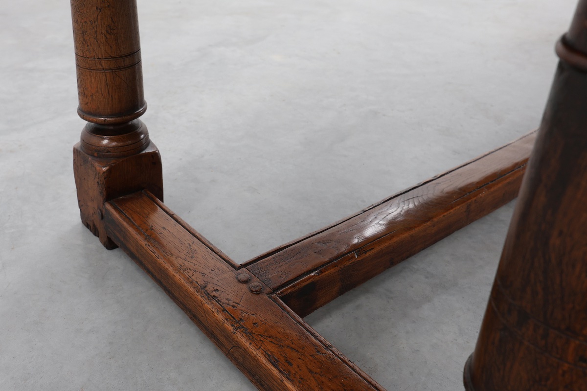 Grande table de réfectoire en chêne français, style néo-Renaissance, vers 1880-photo-2