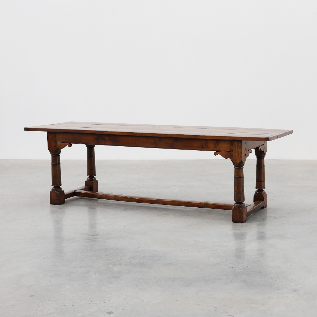 Grande table de réfectoire en chêne français, style néo-Renaissance, vers 1880
