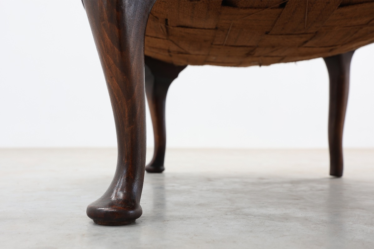 Louis xv‑style Oak And Cane Armchair, France, Circa 1890-photo-2