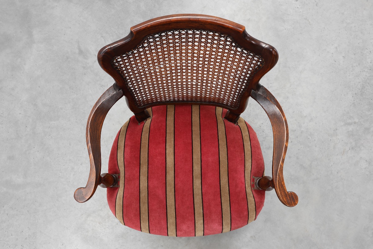 Louis xv‑style Oak And Cane Armchair, France, Circa 1890-photo-4