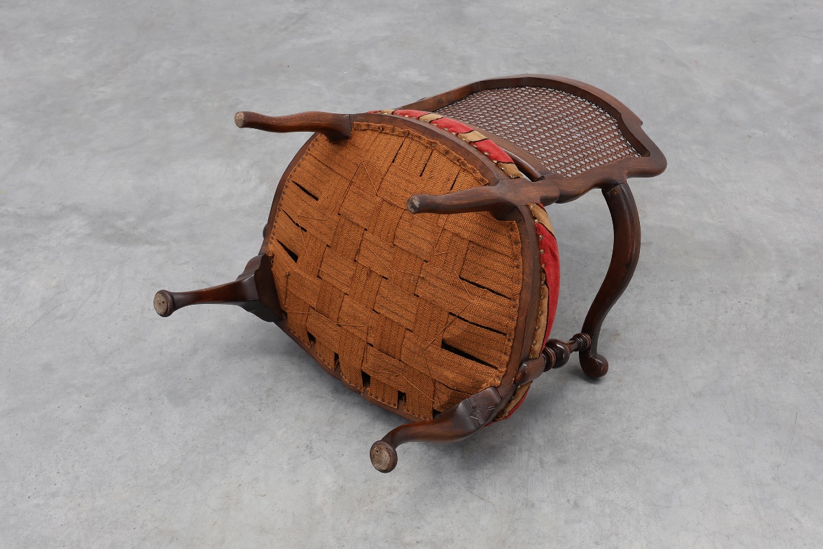 Louis xv‑style Oak And Cane Armchair, France, Circa 1890-photo-6