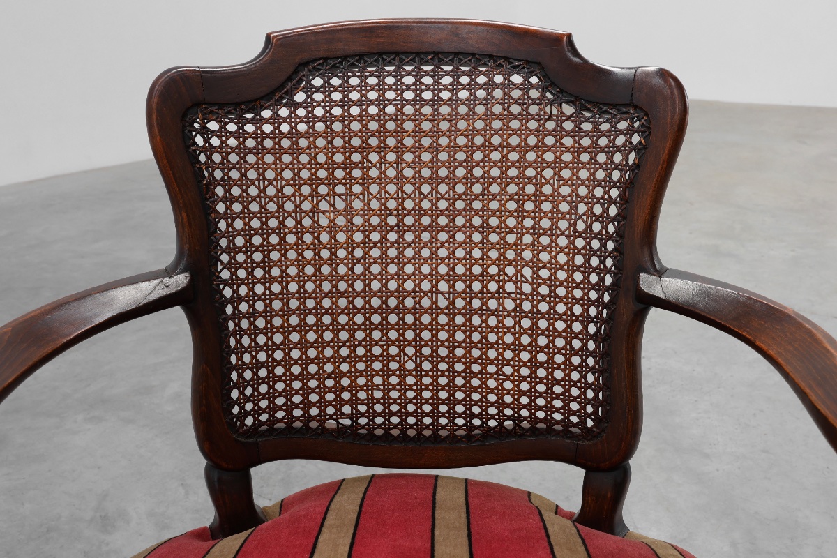 Louis xv‑style Oak And Cane Armchair, France, Circa 1890-photo-7