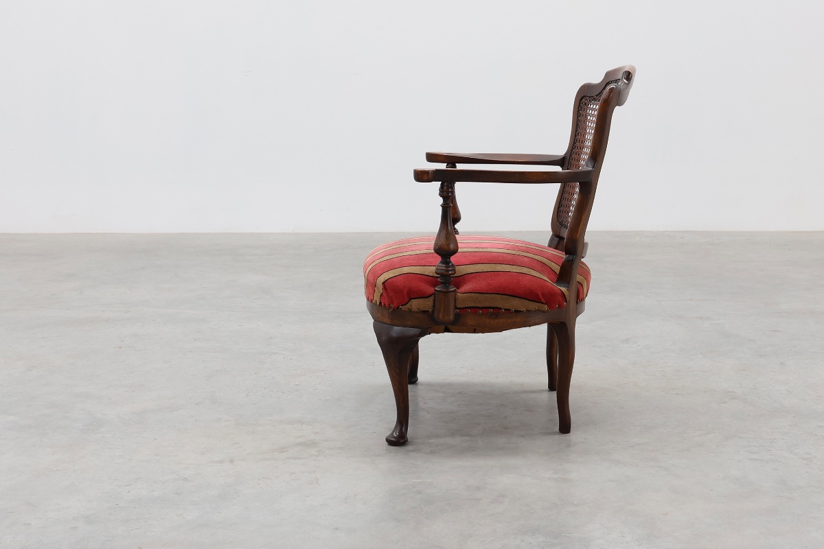 Louis xv‑style Oak And Cane Armchair, France, Circa 1890-photo-8