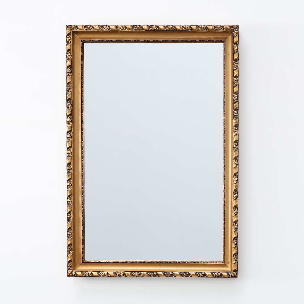 Miroir néoclassique en chêne doré, Belgique, vers 1900