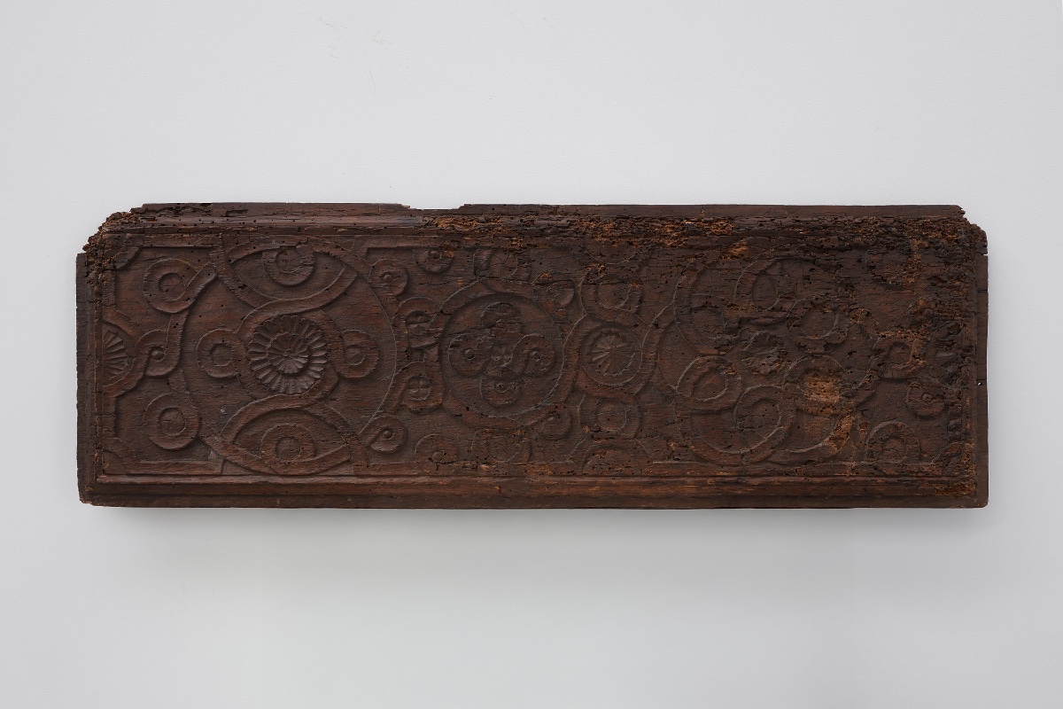 16th Century Gothic Wood Panel From France With Geometric Ornament-photo-5
