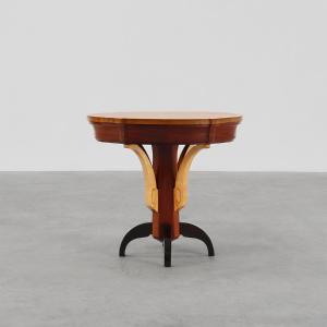 Table d'appoint Art Déco en bois, France vers 1930