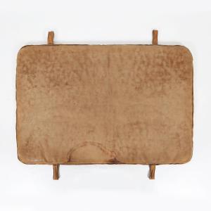 Vintage Industrial Gym Mat Made Of Thick Cowhide Leather, Belgium, 1930s