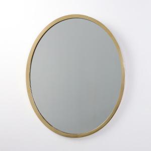 Miroir Art Déco en métal cuivré, Belgique vers 1925