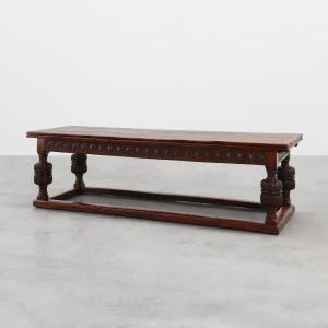 Large Extendable Dining Table In Oak From The 17th Century, France