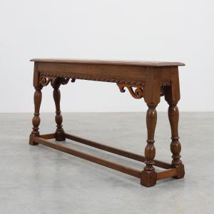 Banc en chêne sculpté de style jacobéen du XVIIe siècle, UK