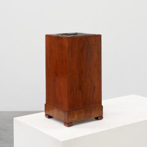 Art Deco Wooden Umbrella Stand, Italy, 1920s