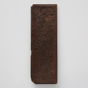 16th Century Gothic Wood Panel From France With Geometric Ornament