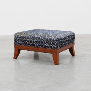Tabouret Art Déco capitonné à pieds sabre, France, XXe siècle