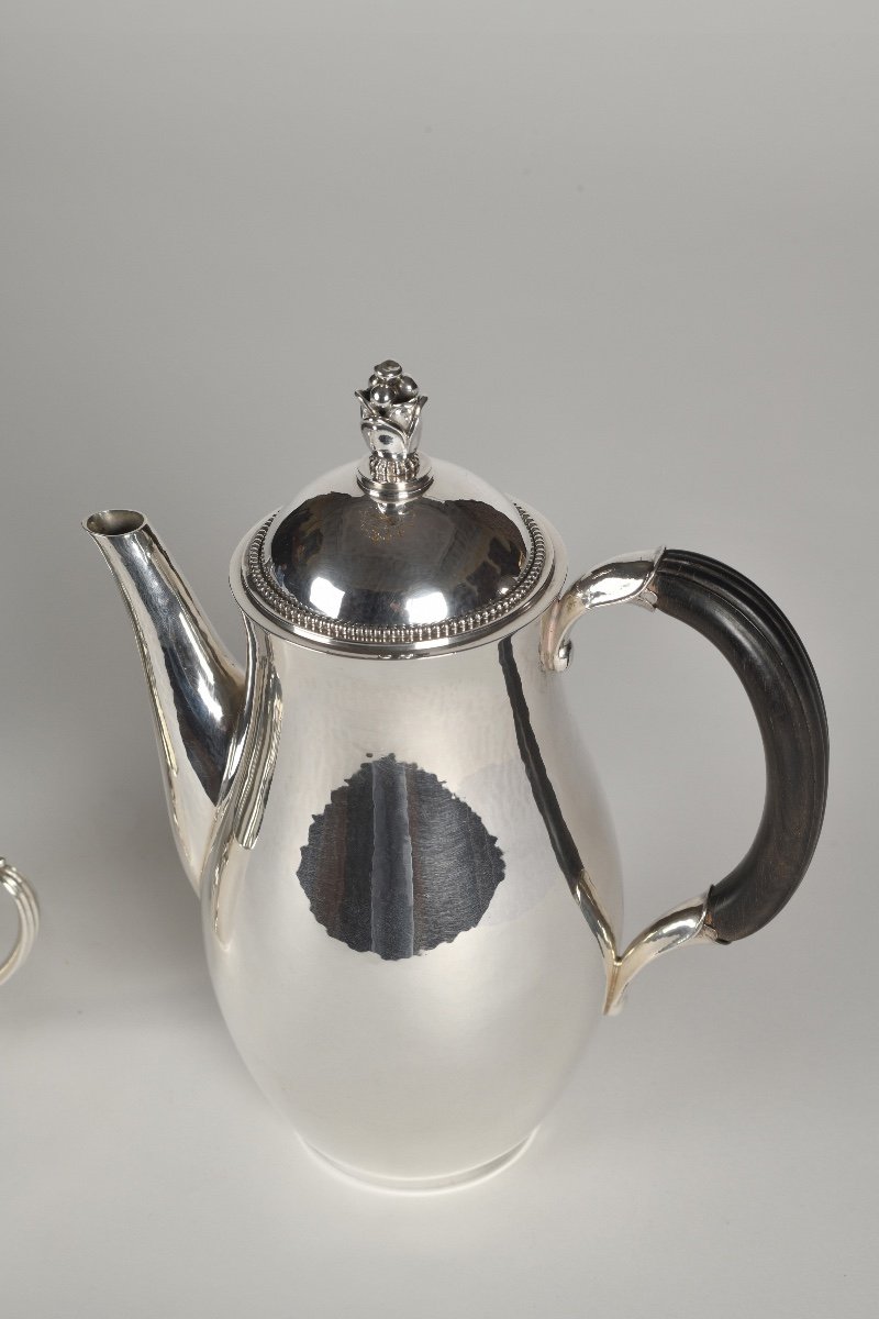 Art Deco Period Coffee Set, By George Jensen, Denmark-photo-4