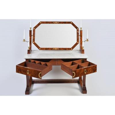 Table De Toilette D’époque Empire Estampillée Jacob. D. R. Meslee