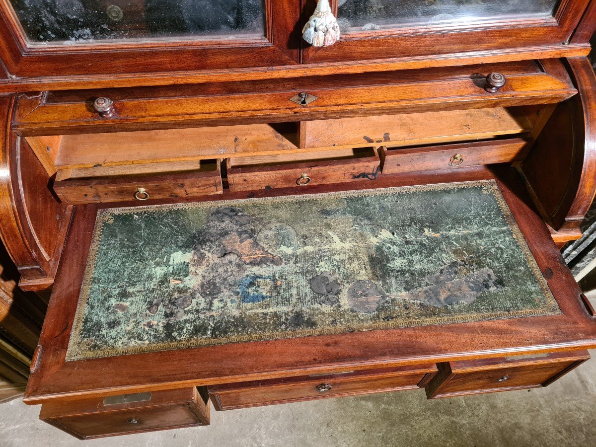Bureau Cylindre époque Louis XVI-photo-2
