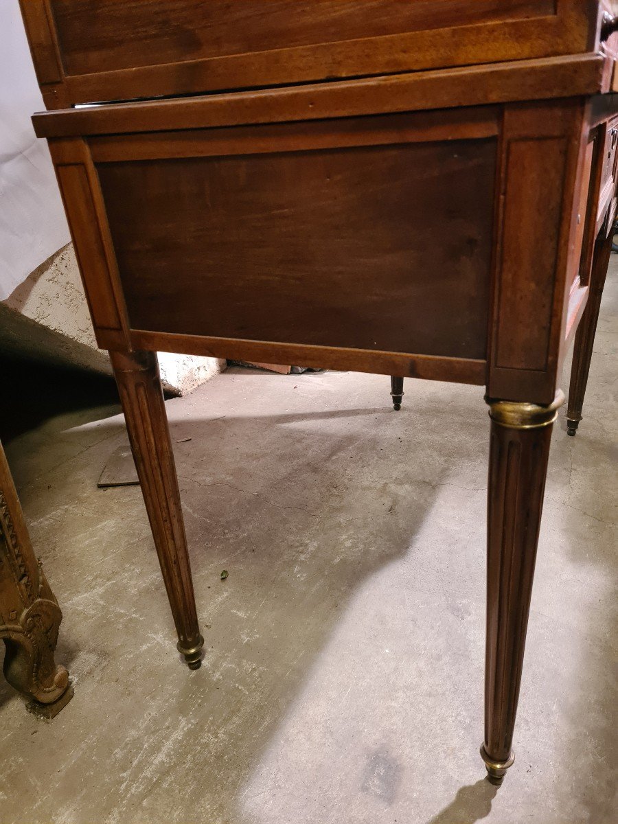 Bureau Cylindre époque Louis XVI-photo-4