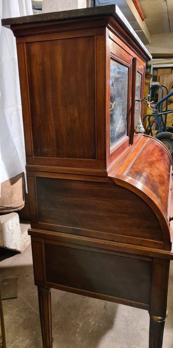 Bureau Cylindre époque Louis XVI-photo-5