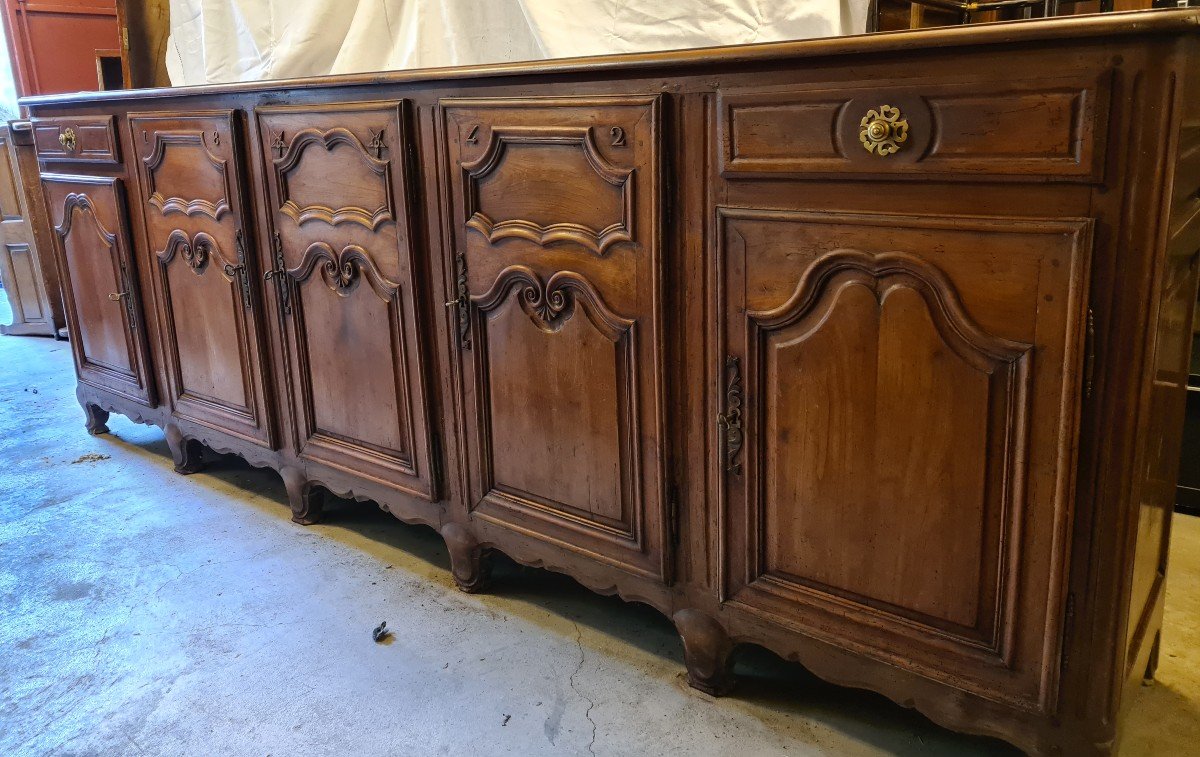 Large 3 Meter Sideboard From 1842 In Cherry -photo-1
