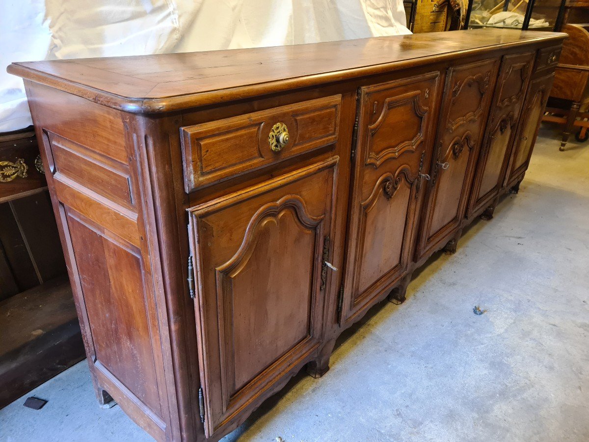 Large 3 Meter Sideboard From 1842 In Cherry -photo-4