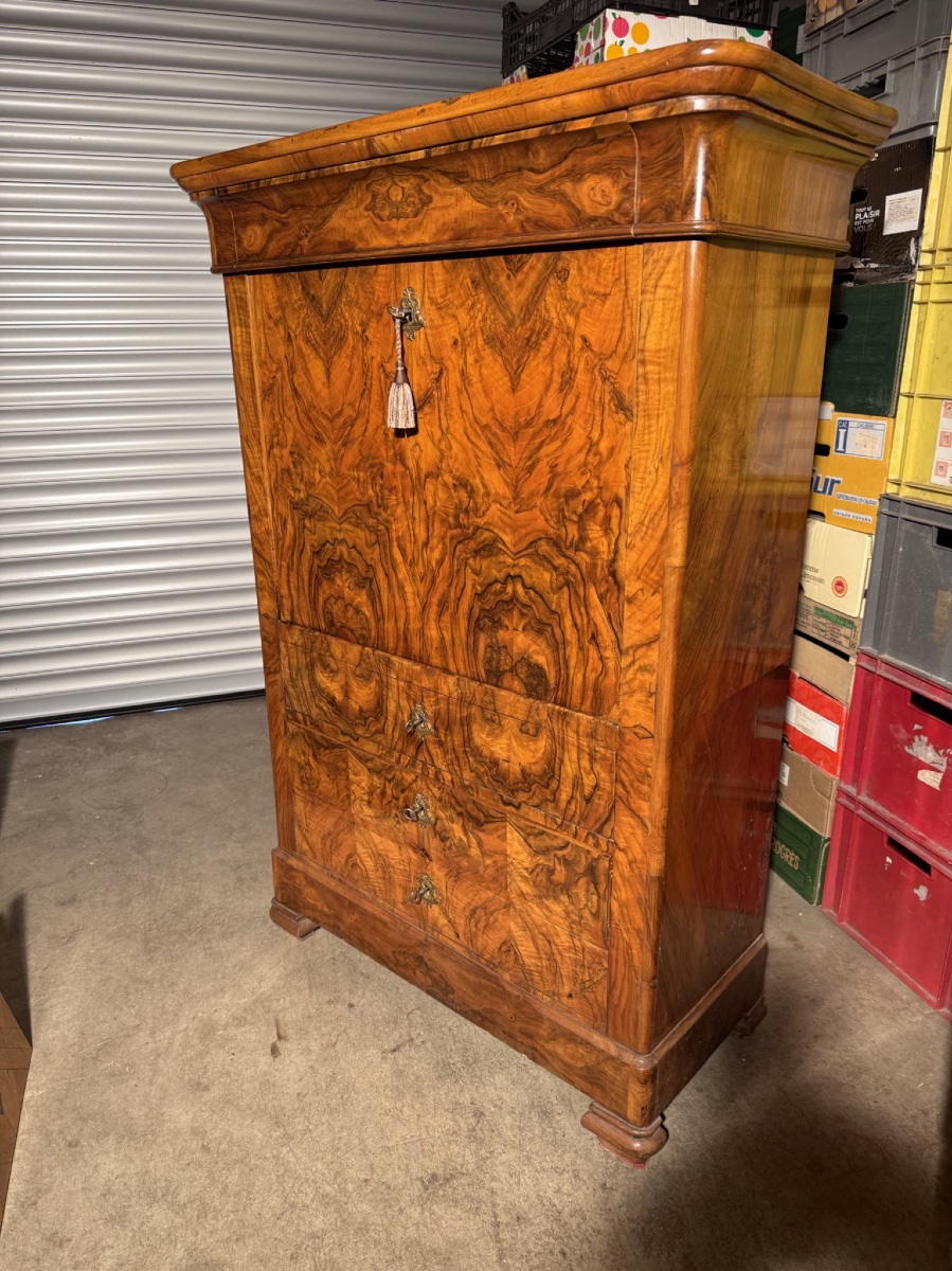 Louis Philippe Secretary Desk In Walnut-photo-2