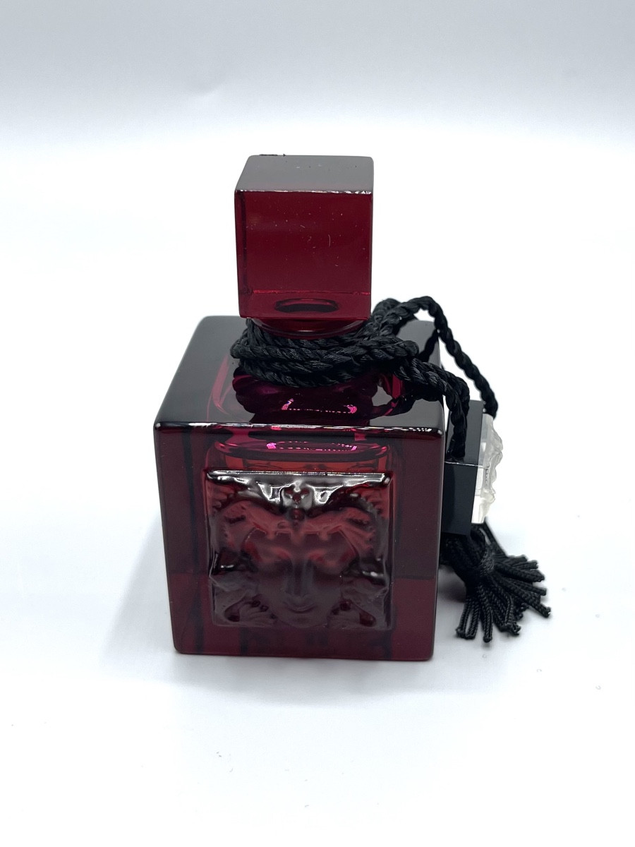 Lalique - Red "mask Of A Woman" Perfume Bottle -photo-3