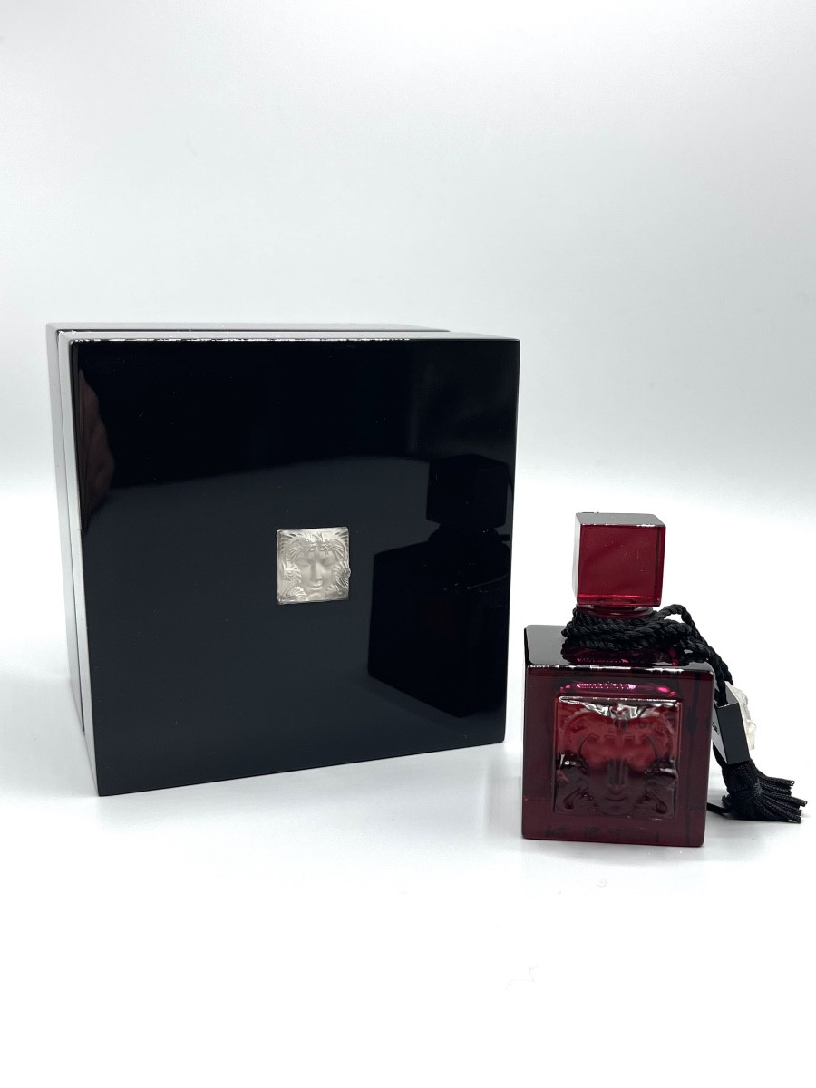 Lalique - Red "mask Of A Woman" Perfume Bottle 
