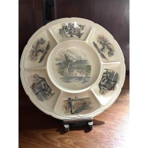 Sarreguemines - 8-compartment Dish Obernai 