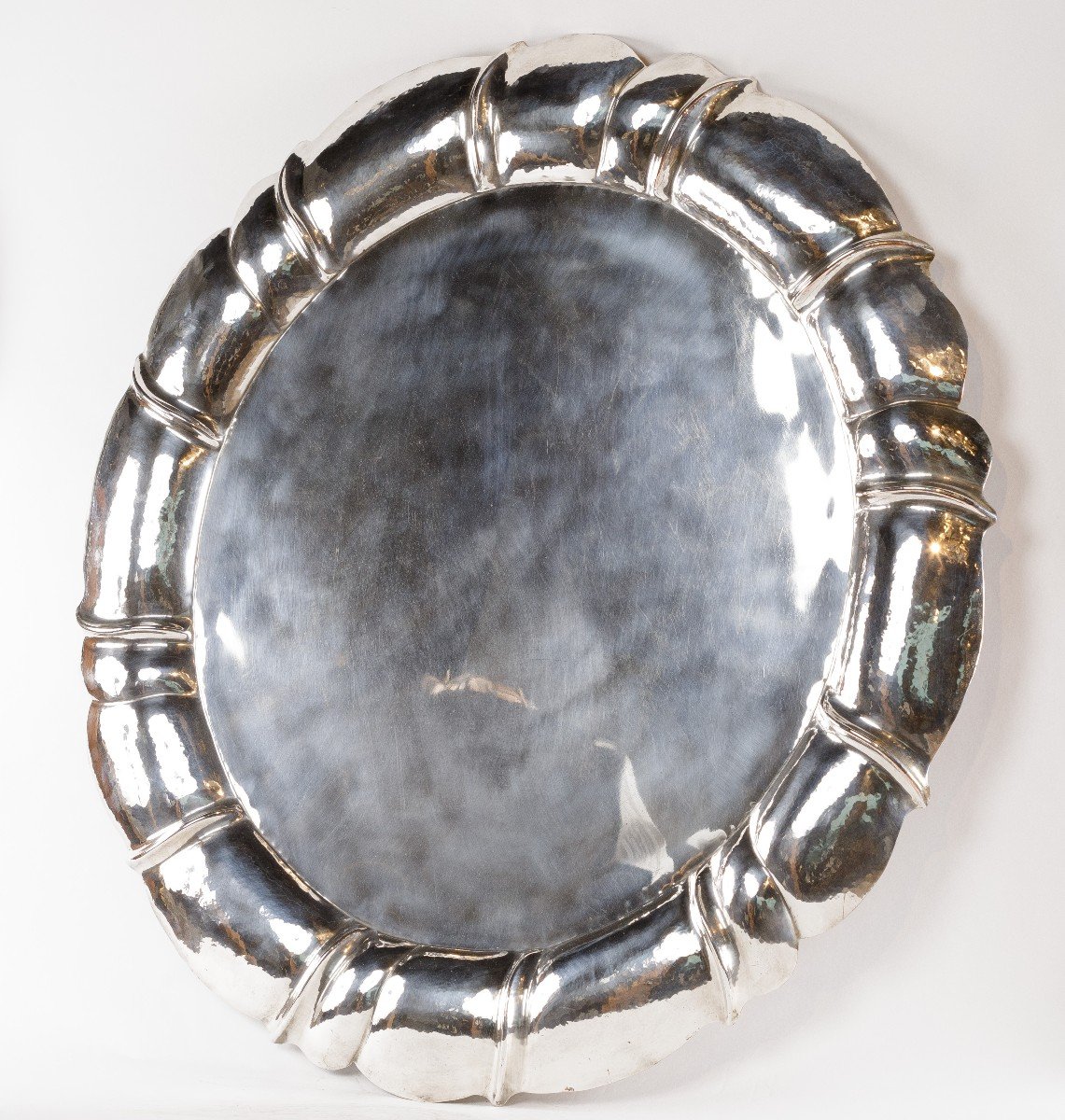 20th Century Large Silverplated Tray  -photo-3