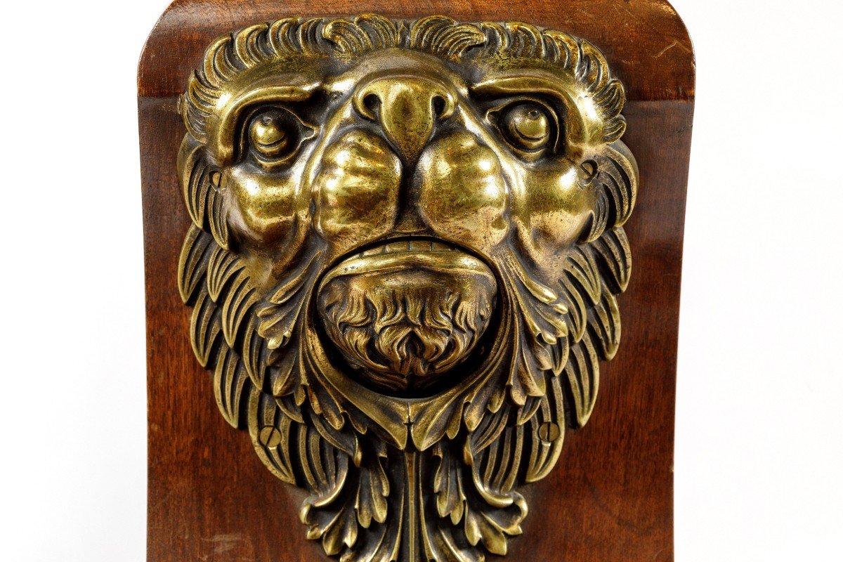 Pair Of Art Deco Period Walnut And Bronze Bookends-photo-4