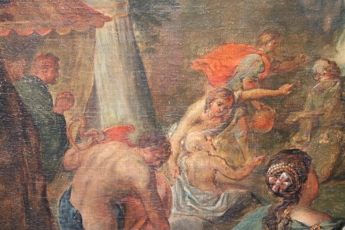 18th Century Painting "miracle Of Moses" -photo-1