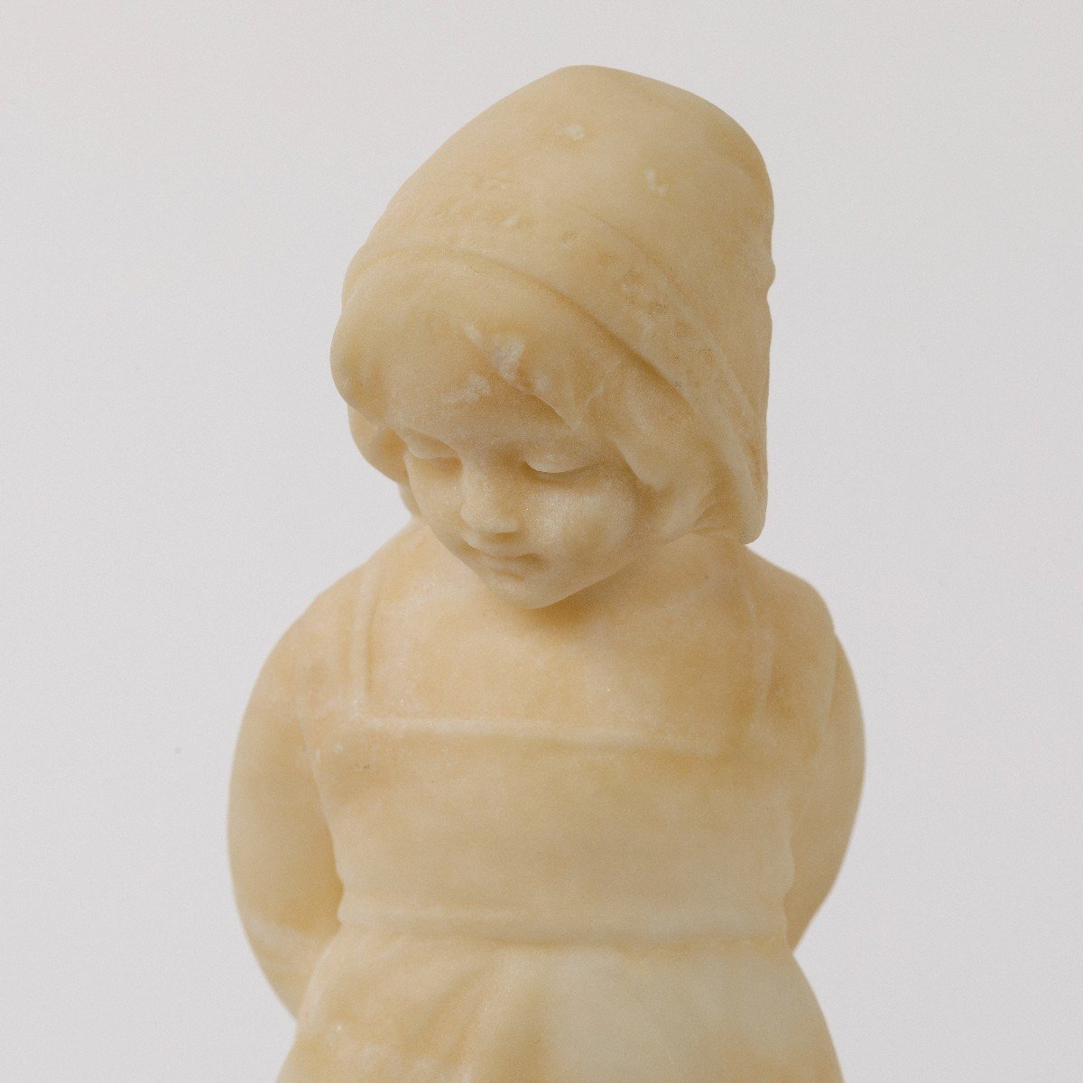 Pair Of Alabaster Sculptures 19th Century-photo-3